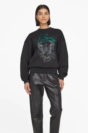 Anine Bing - Kenny Sweatshirt Panther in Vintage Black