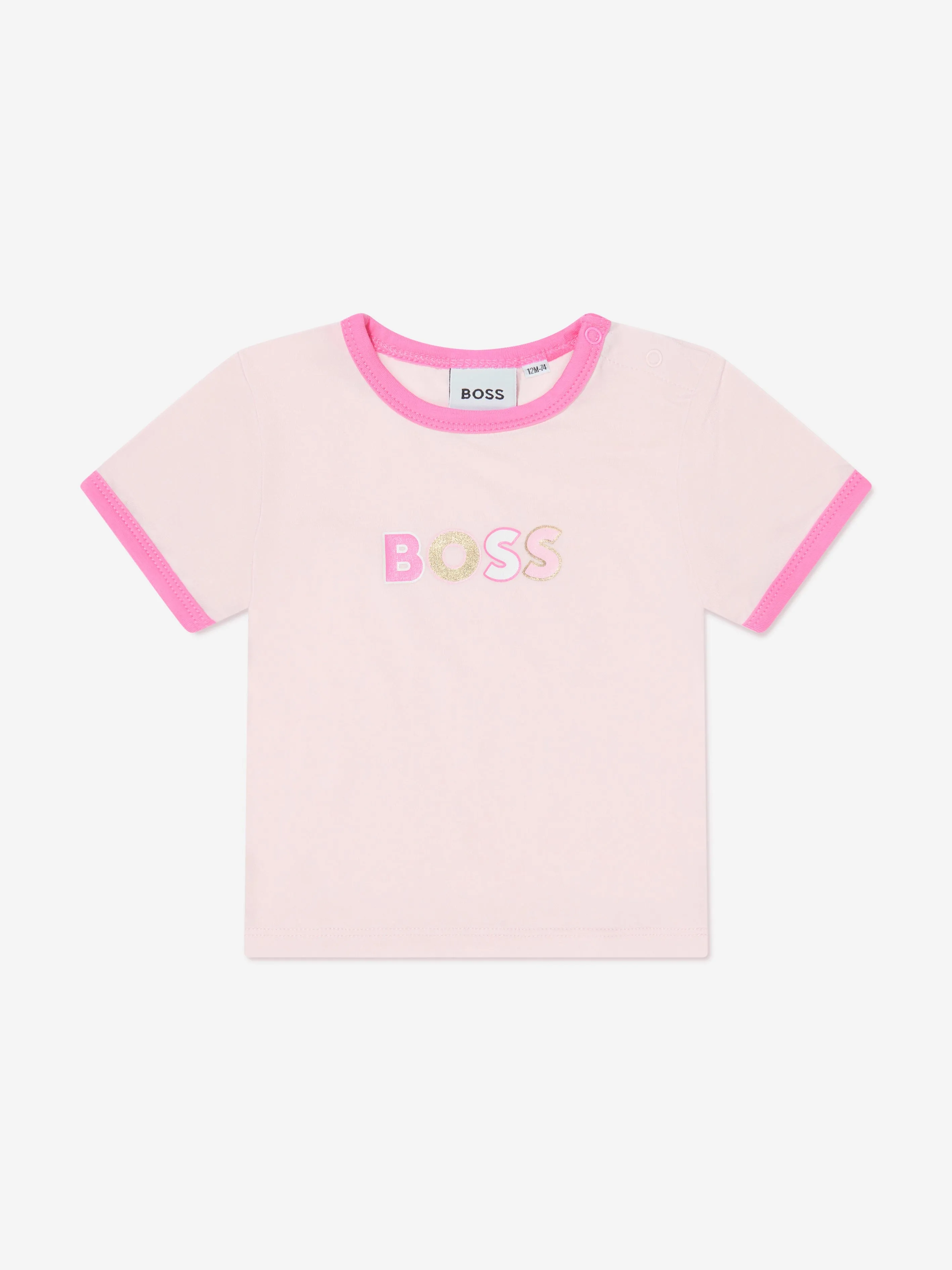 BOSS Baby Girls T-Shirt And Shorts Set in Pink