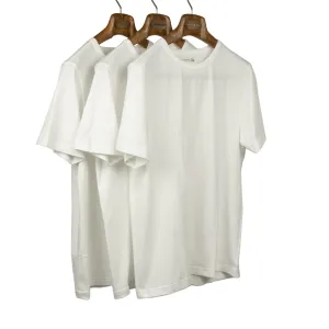 Box set of 3 white 1950's crew neck t-shirts (restock)