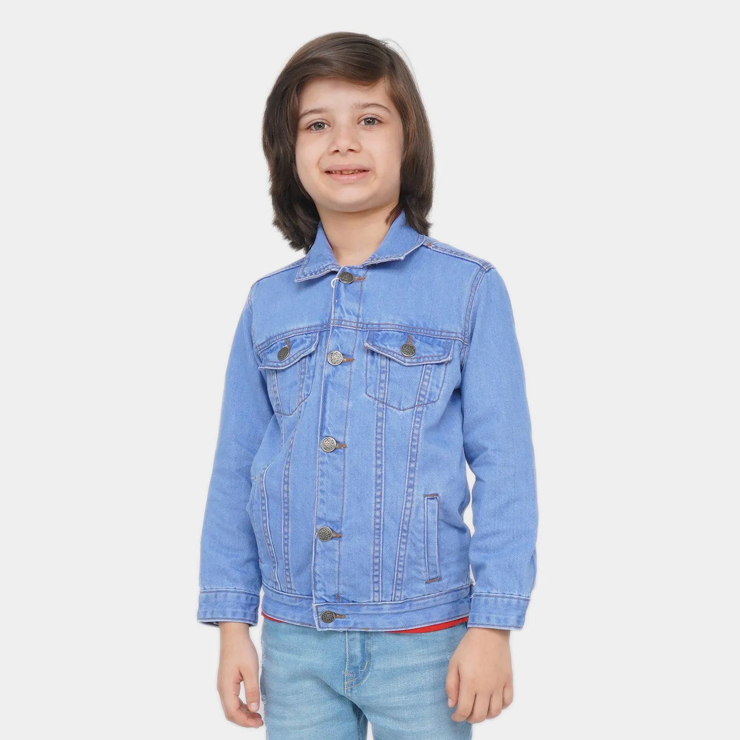 Boys Denim Jacket Basic W22- Ice Blue