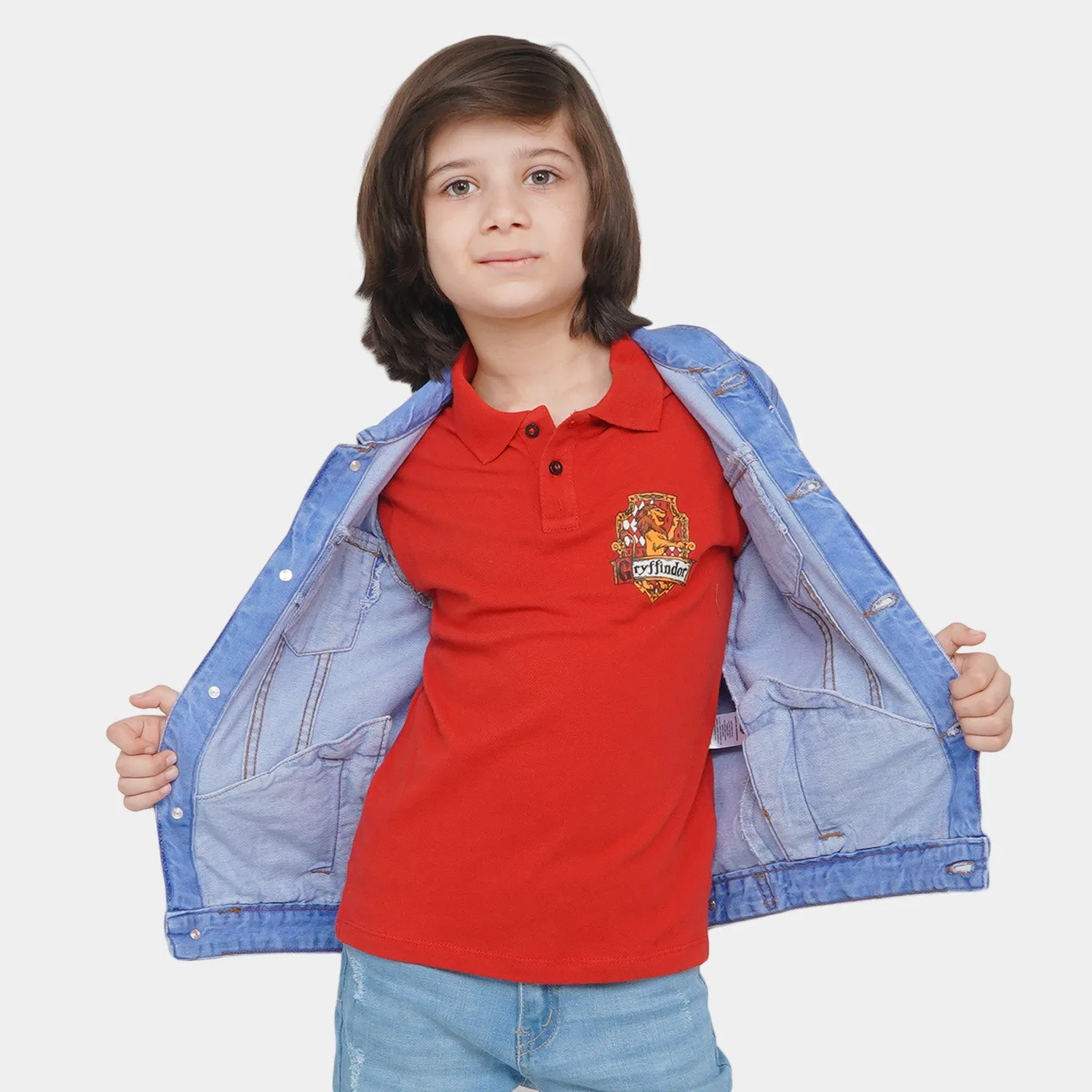 Boys Denim Jacket Basic W22- Ice Blue