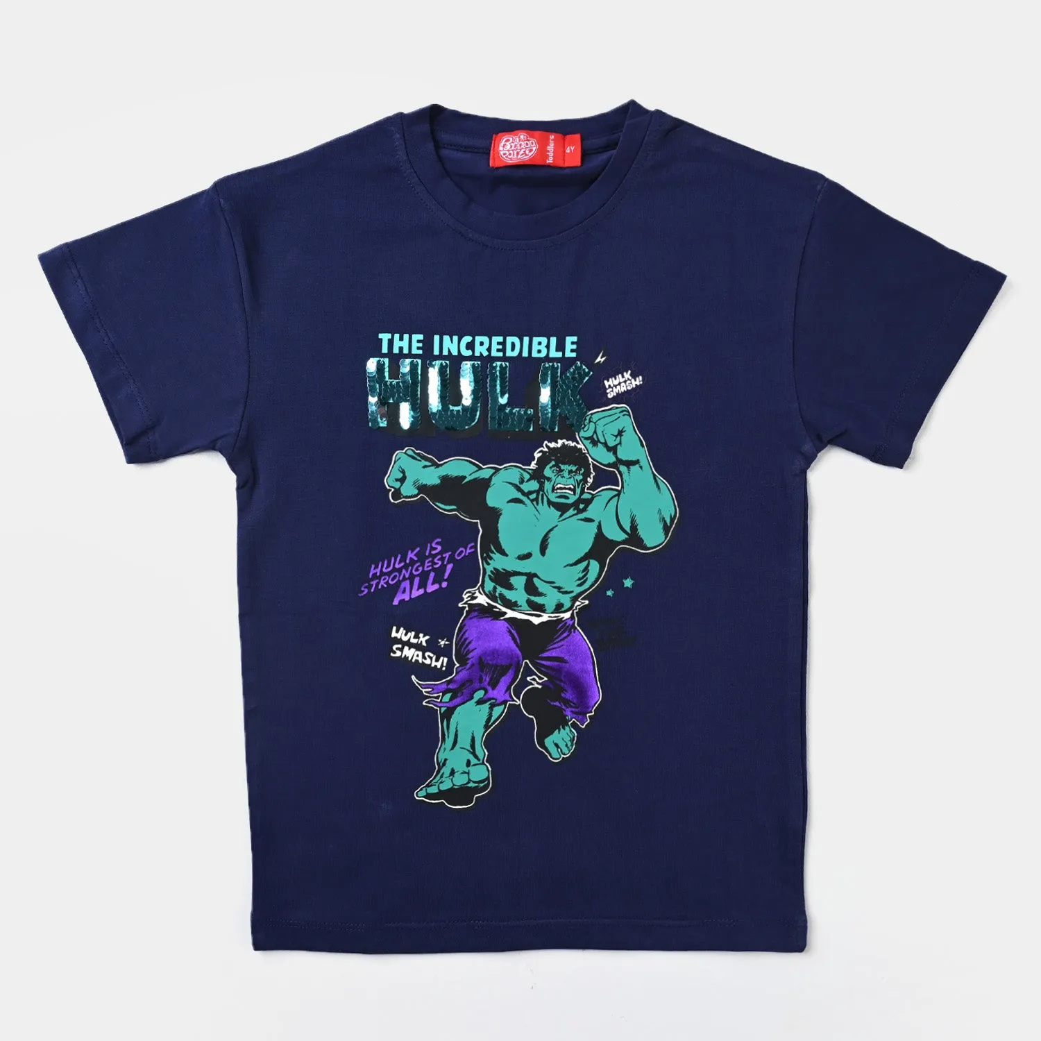 Boys Lycra Jersey T-Shirt Character-NAVY