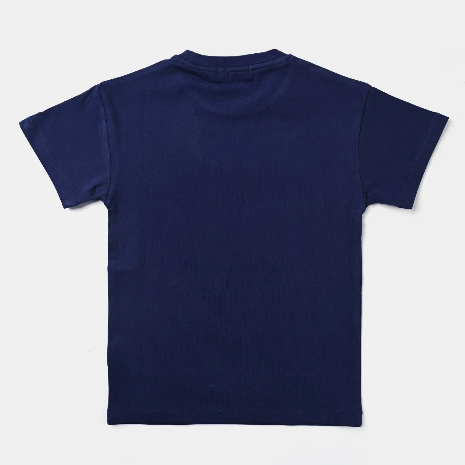 Boys Lycra Jersey T-Shirt Character-NAVY