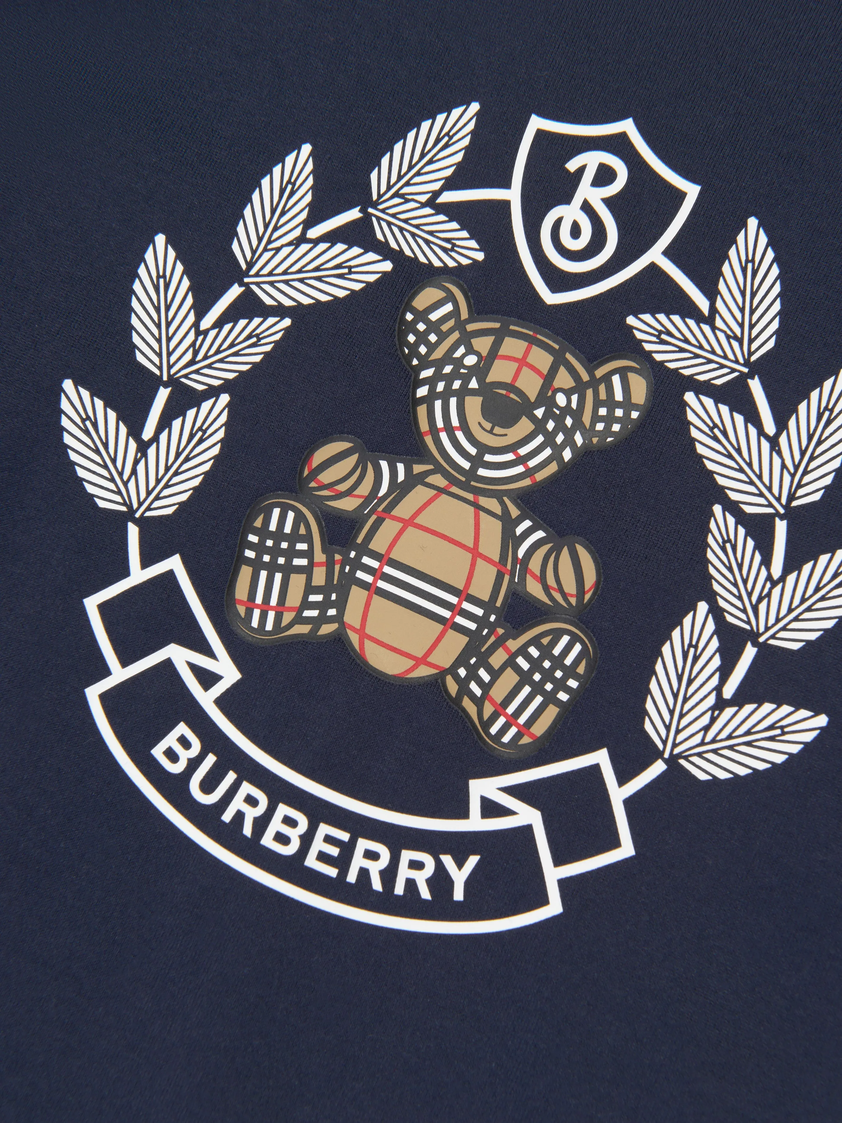 Burberry Girls Alexas Bear Top in Blue