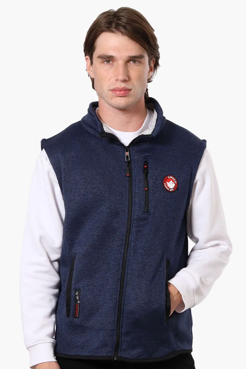 Canada Weather Gear Full Zip Fleece Vest - Navy