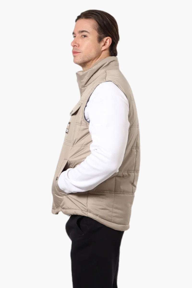 Canada Work Gear Sherpa Collar Bubble Vest - Beige