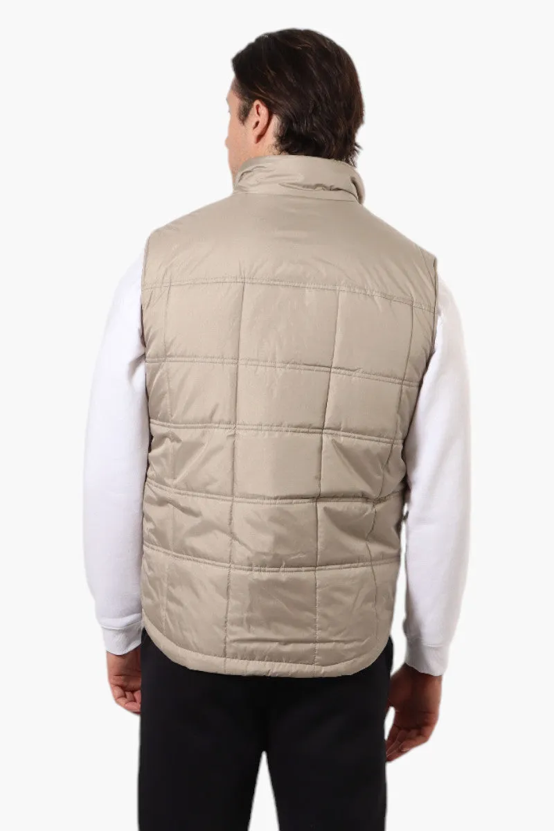 Canada Work Gear Sherpa Collar Bubble Vest - Beige