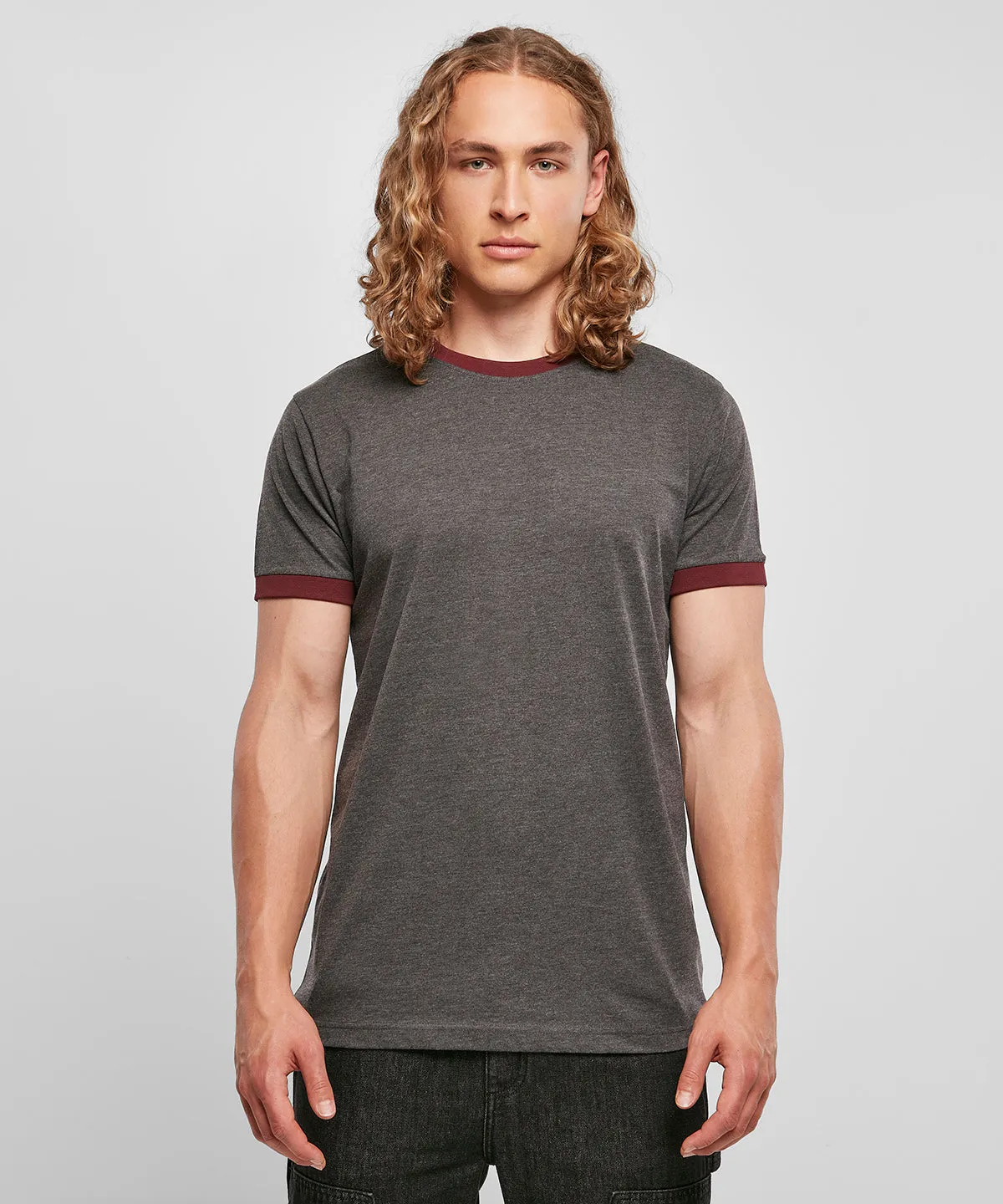 Charcoal/Black - Ringer tee