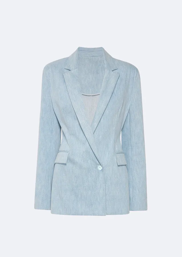 Classic Chic Lapel Neck Solid Blazer