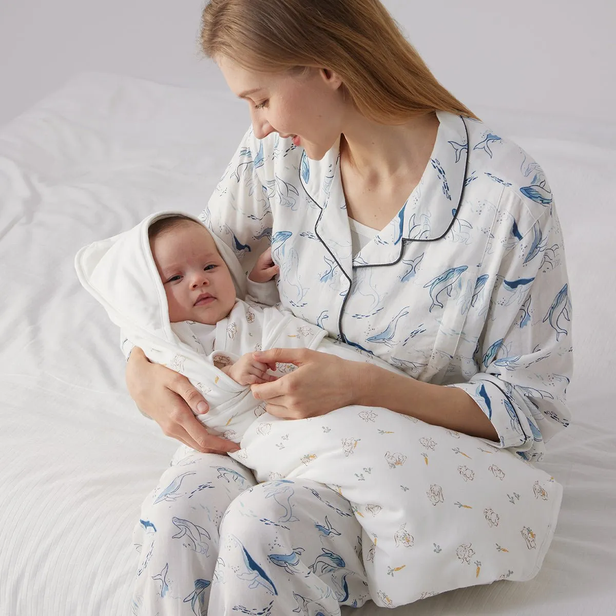 Cute Rabbit Comfort Cotton Baby White Swaddle Wrap