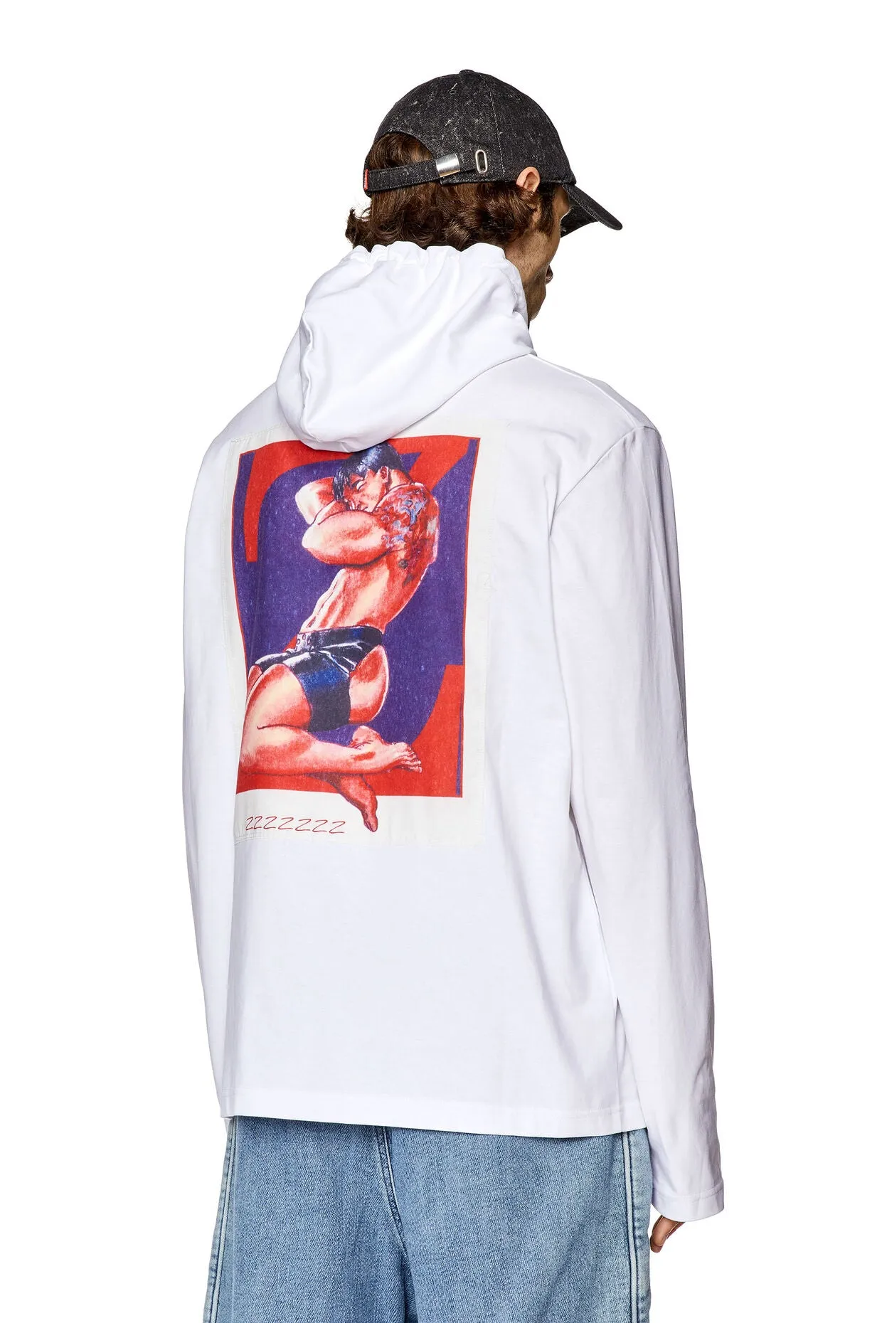 DIESEL MICHAEL MITCHELL WHITE HOODIE