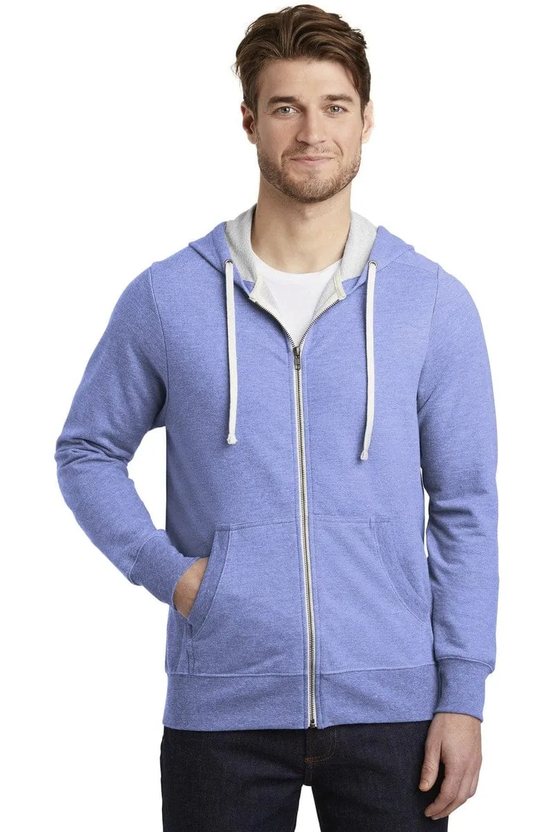 District DT356: Perfect Tri French Terry Full-Zip Hoodie