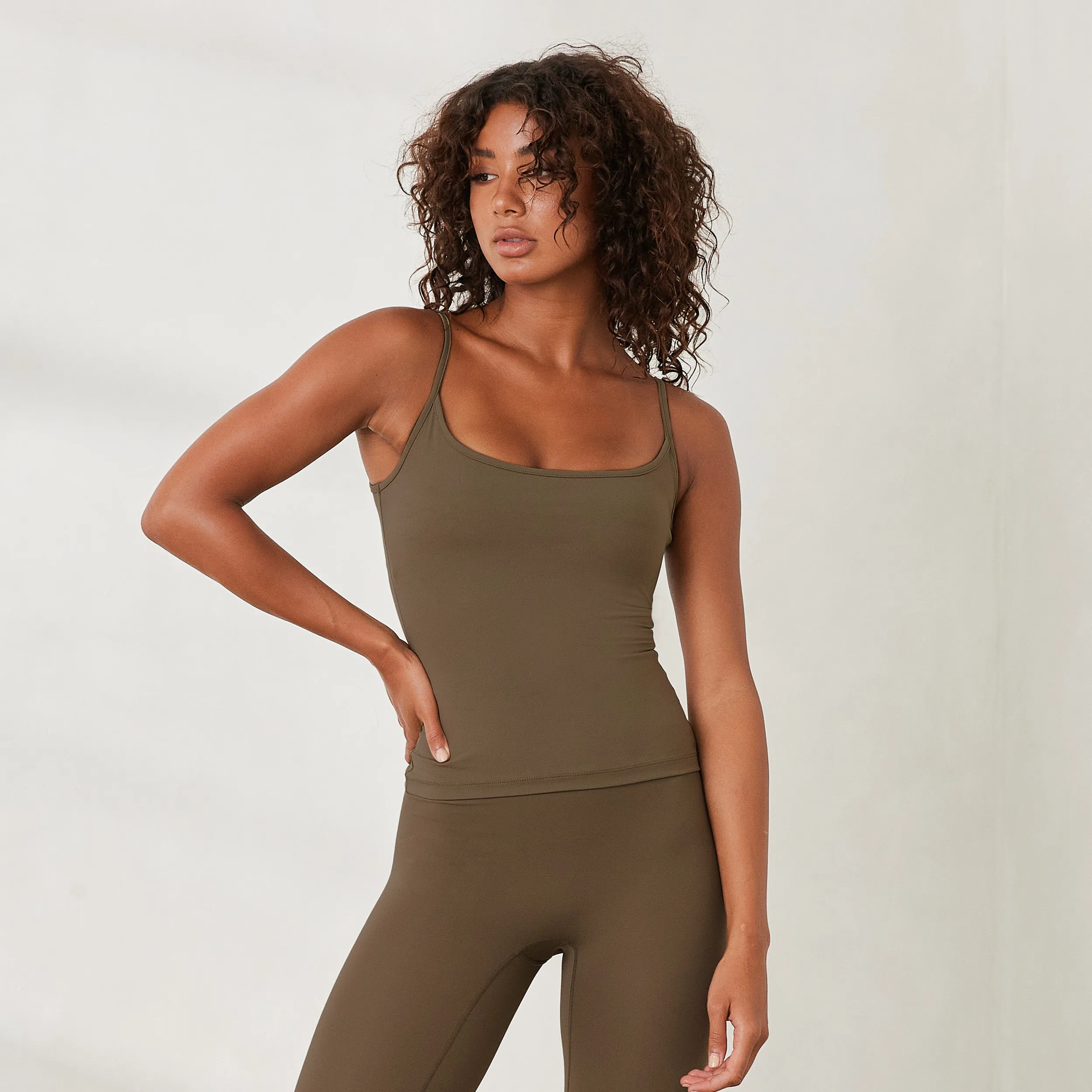 Essential Cami Top - Taupe