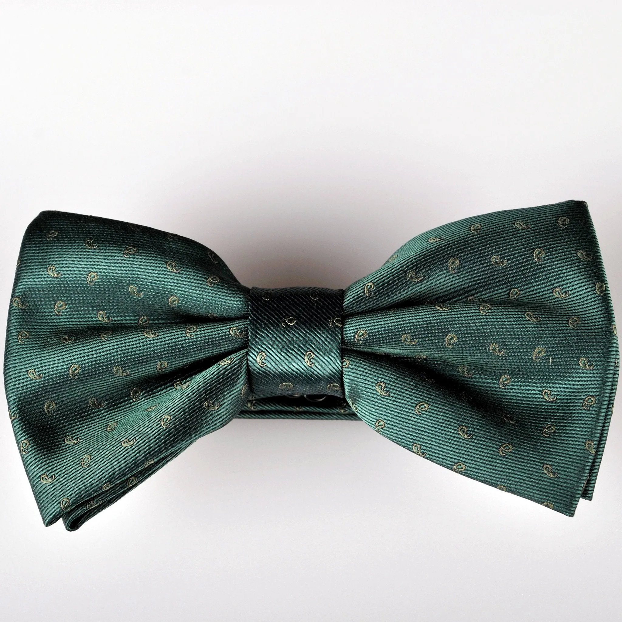 Forest Green Ego Paisley Floral Bow Tie Australia | B2B Shirts