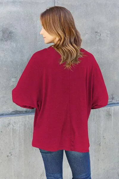 Full Size Round Neck Long Sleeve T-Shirt