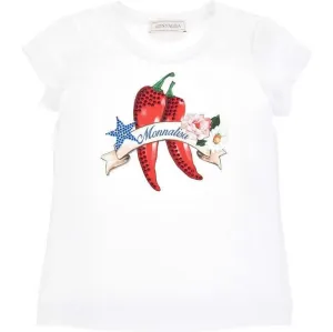 Girls White Chilli T-Shirt