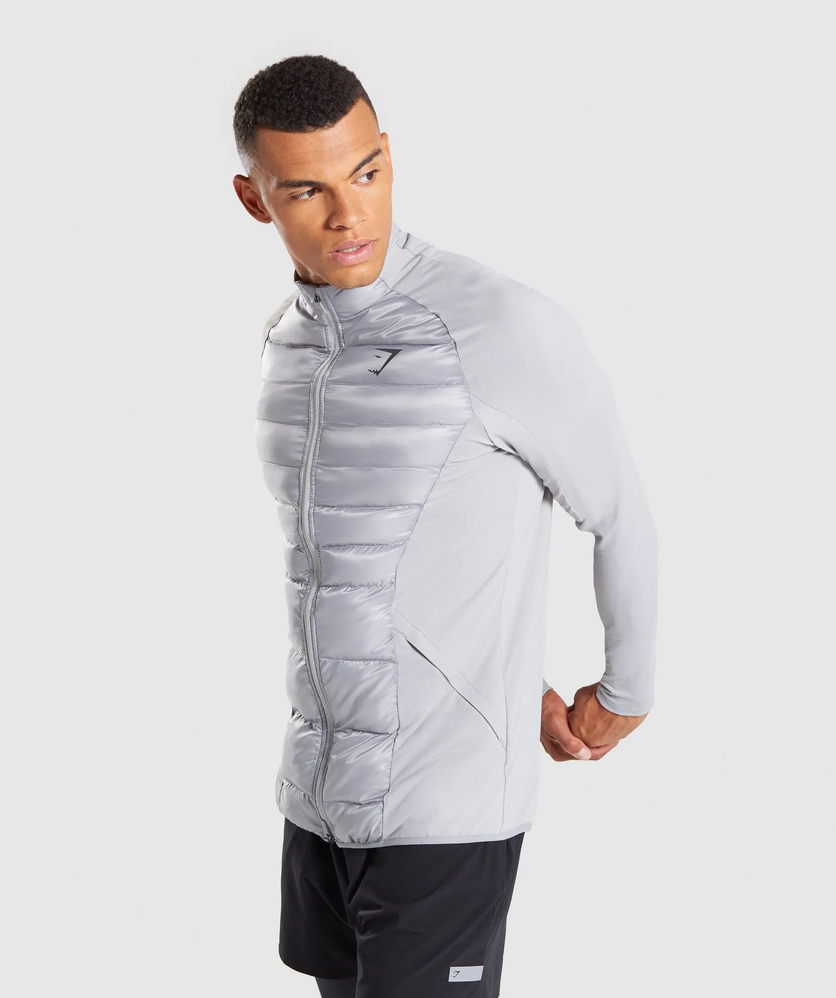 Gymshark Power Lightweight Jacket - Light Grey