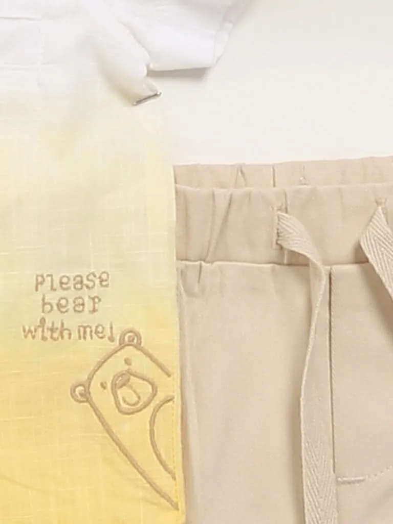 HOP Baby Yellow Ombre Shirt & Shorts Set