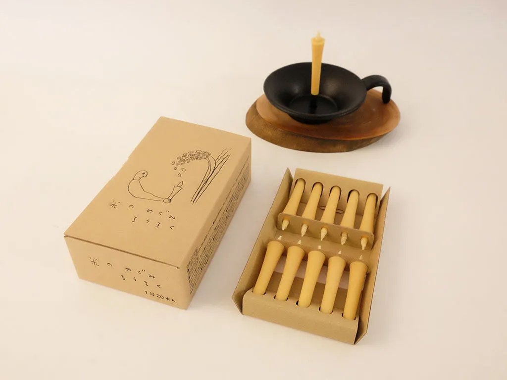 Japanese Rice Wax Candles Set by Takazawa Candle