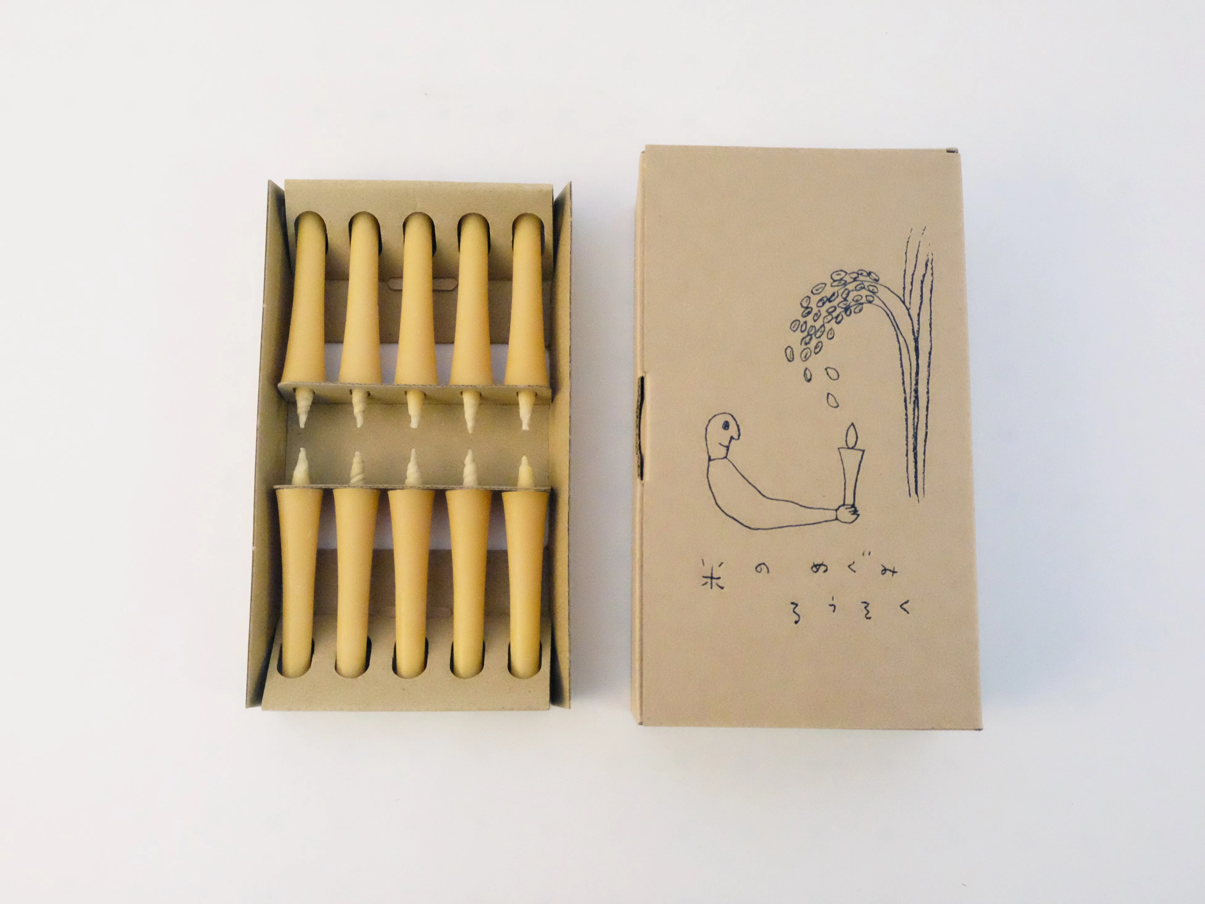 Japanese Rice Wax Candles Set by Takazawa Candle