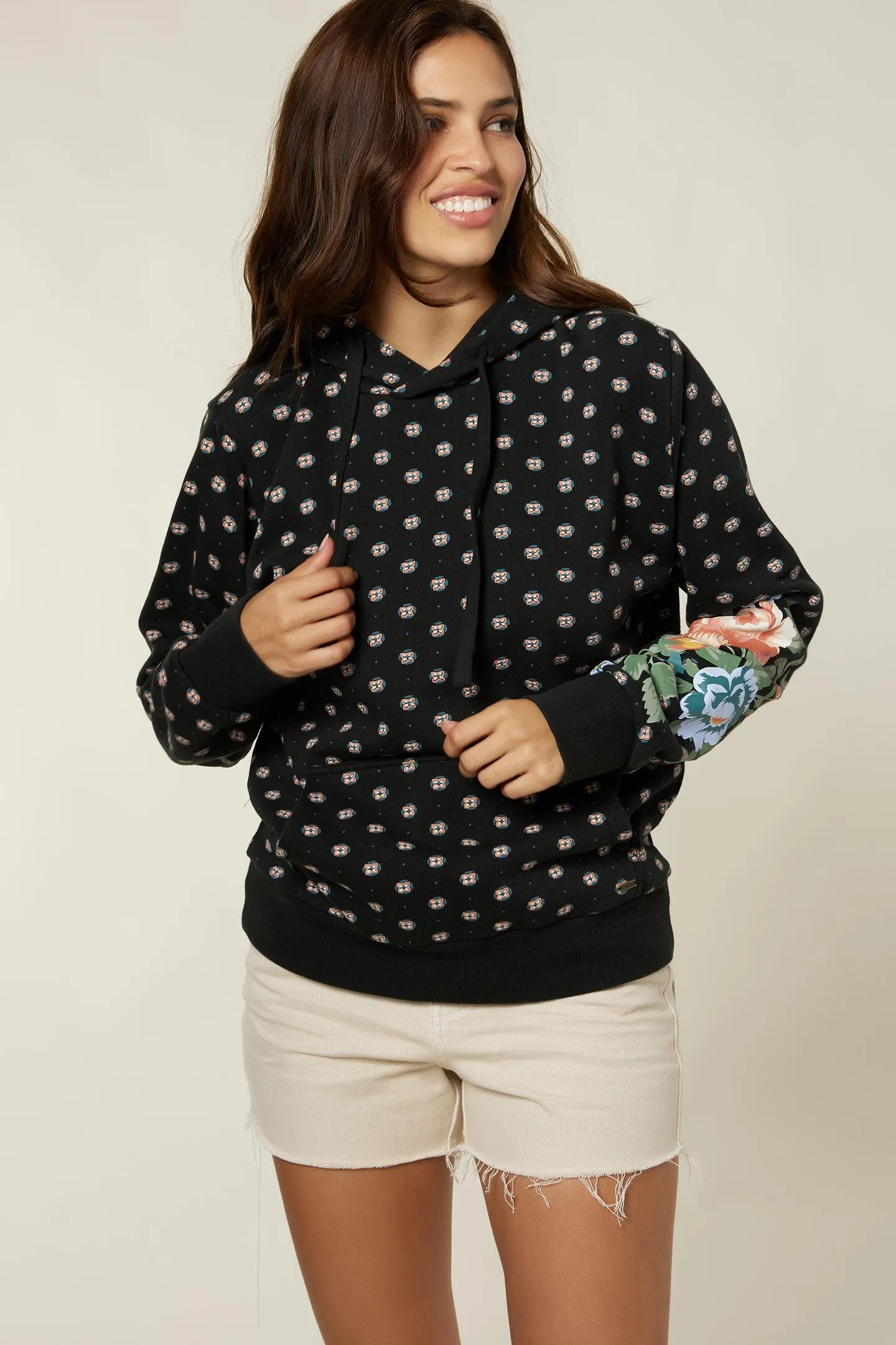 LADIES OFFSHORE PRINTED PULLOVER HOODIE