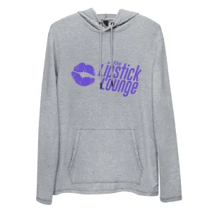 Lipstick Lounge Purple Logo Lightweight Hoodie