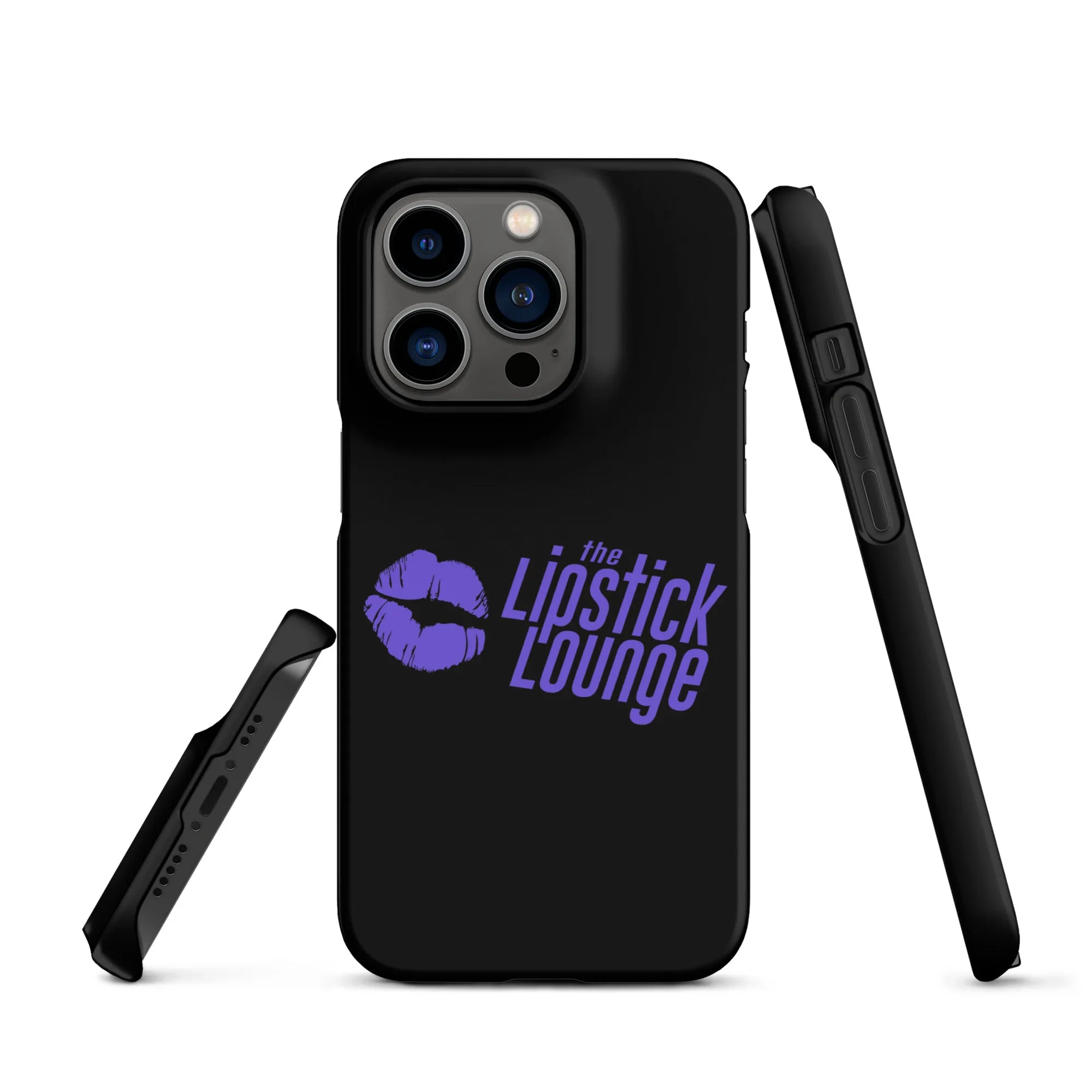 Lipstick Lounge Purple Logo Phone Case for iPhone