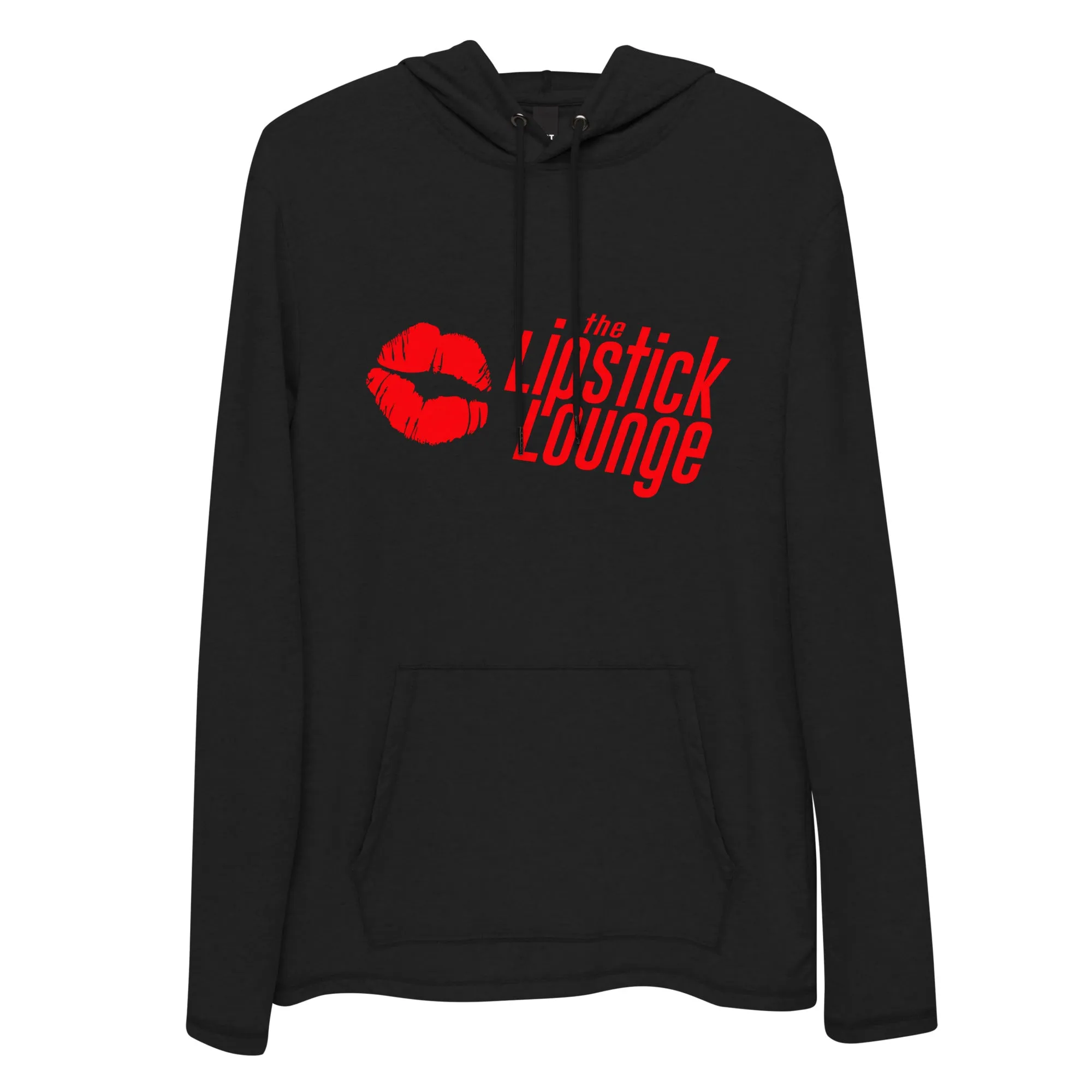 Lipstick Lounge Red Logo Unisex Lightweight Hoodie