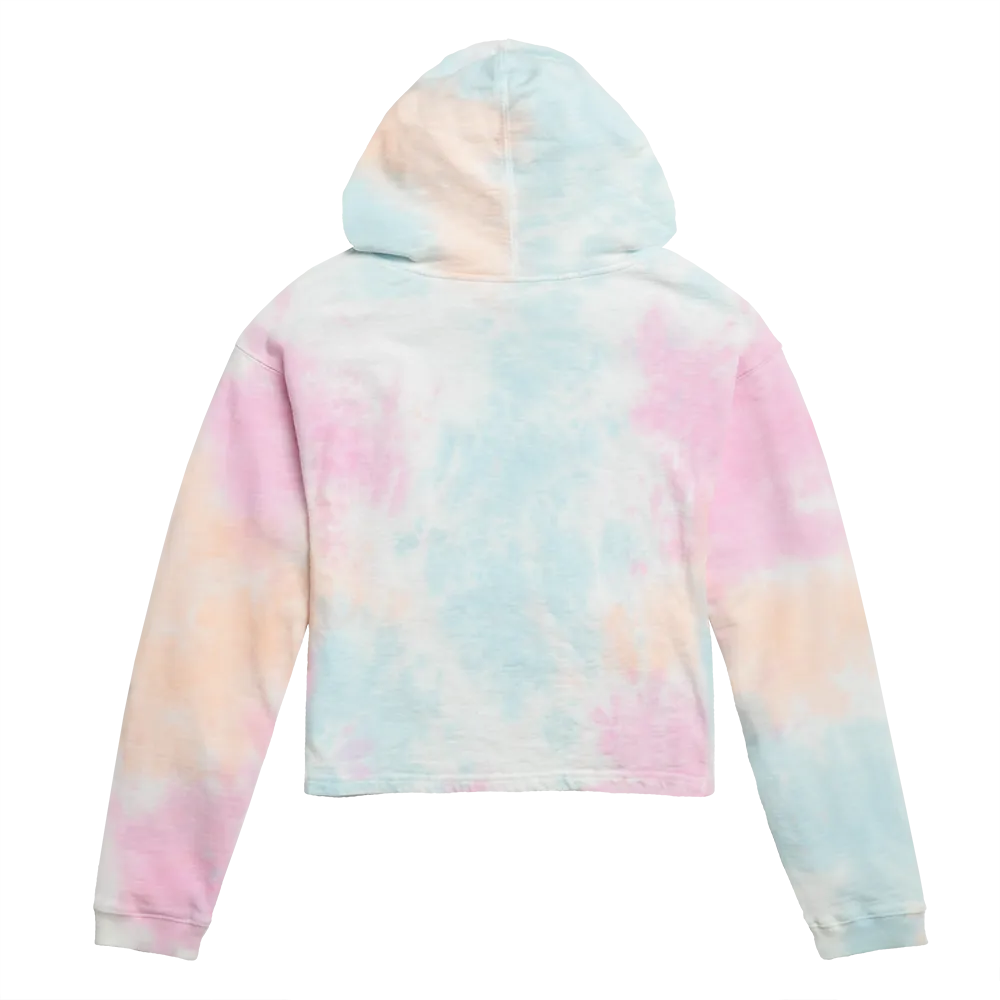 LU410TD Weathered Terry Crop Tie Dye Hood