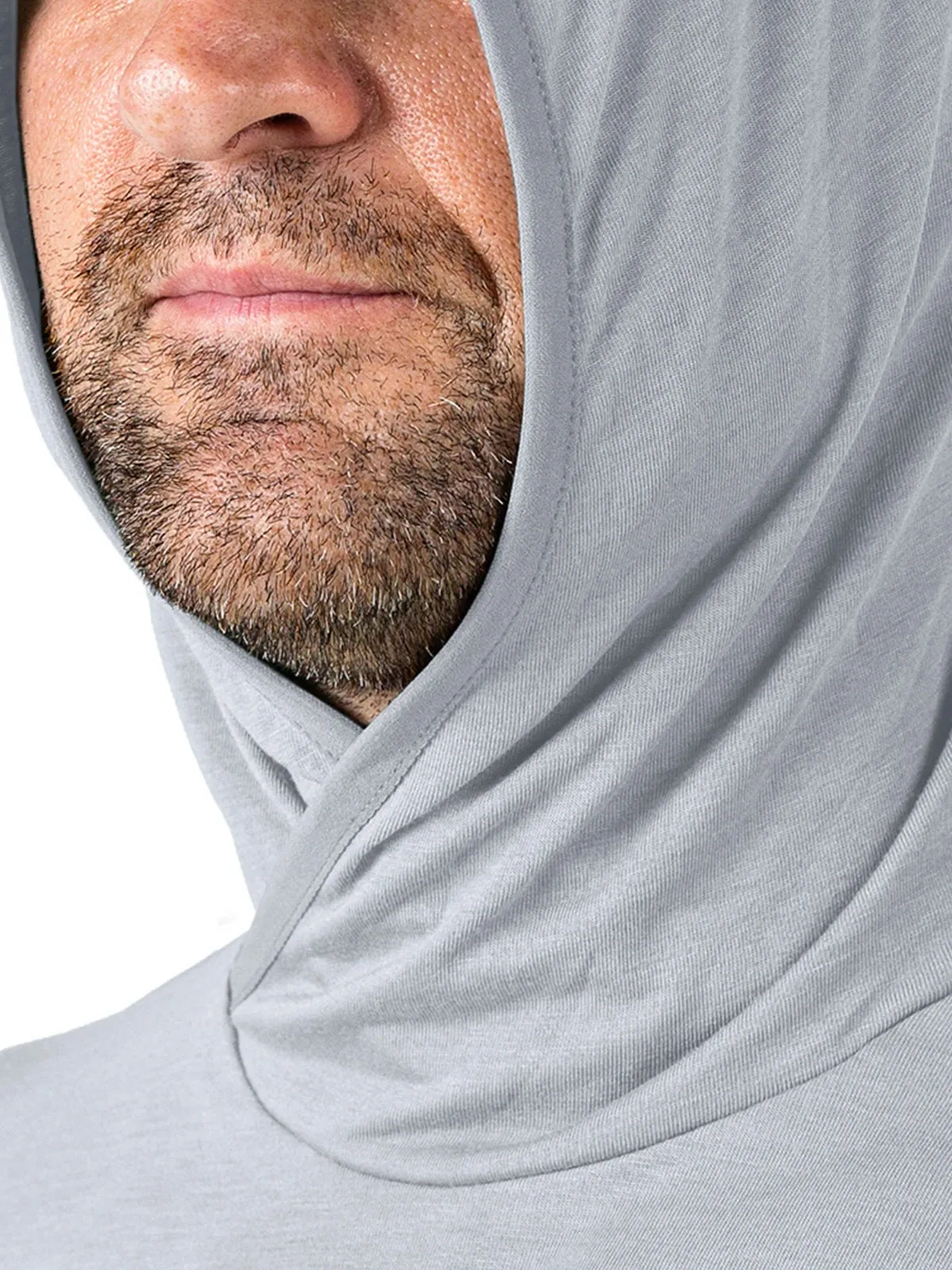 Men's Bamboo Lightweight Hoodie - Aspen Grey