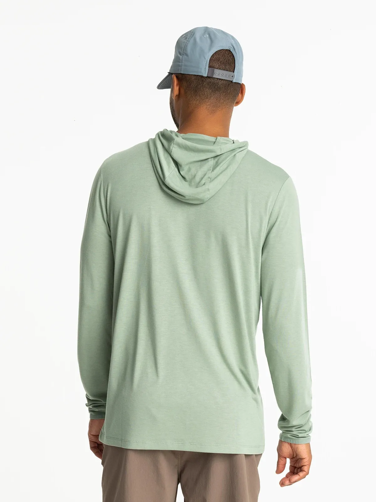 Men's Bamboo Lightweight Hoodie - Palm Green