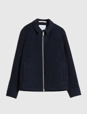 Norse Projects Elliot Wool Jacket - Navy