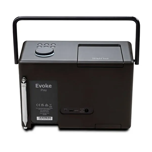 Pure Evoke Play Versatile Music System Coffee Black