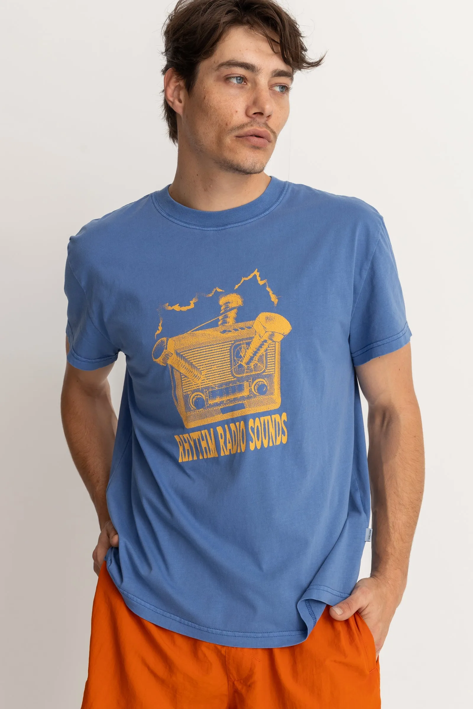 Radio Band Ss T Shirt Cobalt