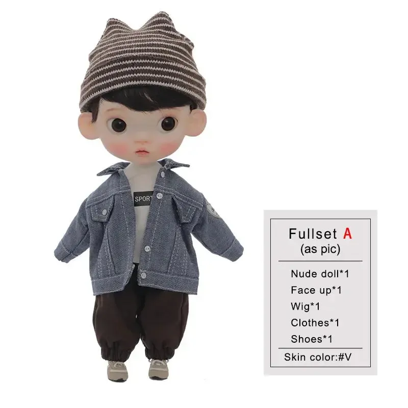 ShugaFairy 1/6 Sibyl BJD Doll – Cute Pout Face, Angry Expression, Teenage Jeans Style Ball Jointed Doll