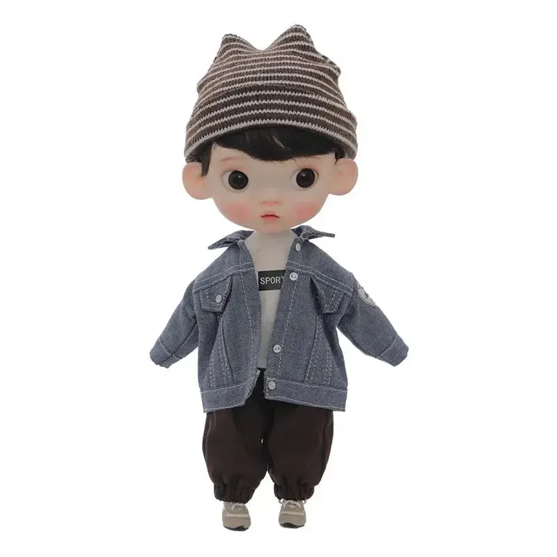 ShugaFairy 1/6 Sibyl BJD Doll – Cute Pout Face, Angry Expression, Teenage Jeans Style Ball Jointed Doll