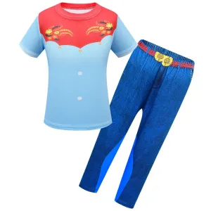 Spirit Lucky Costumes Sets Short Sleeve Trousers Two Piece Set for Girls