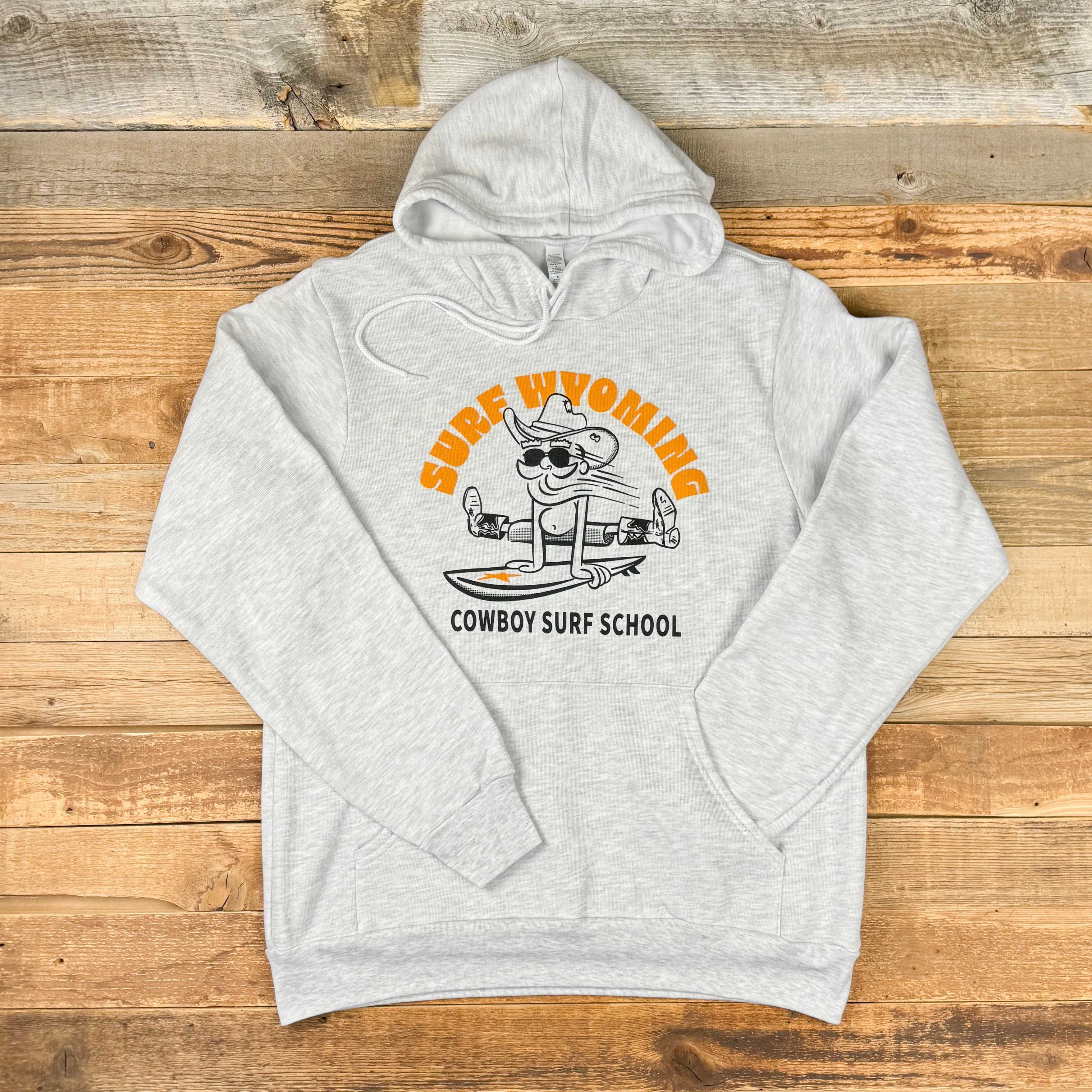 Surf Wyoming® Cowboy Surf School Hoodie - Ash