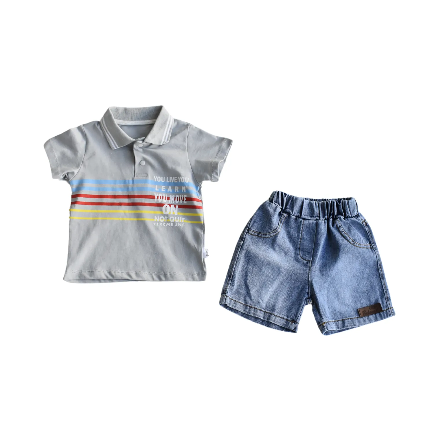 The Resilient Stride Boys Polo Set