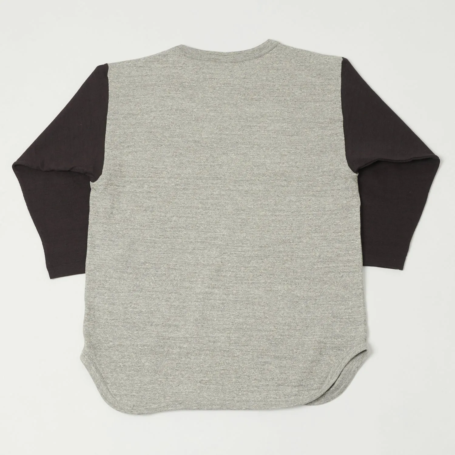 Warehouse & Co 4800 'Camp Baumann' Baseball Tee - Heather Grey/Sumikuro