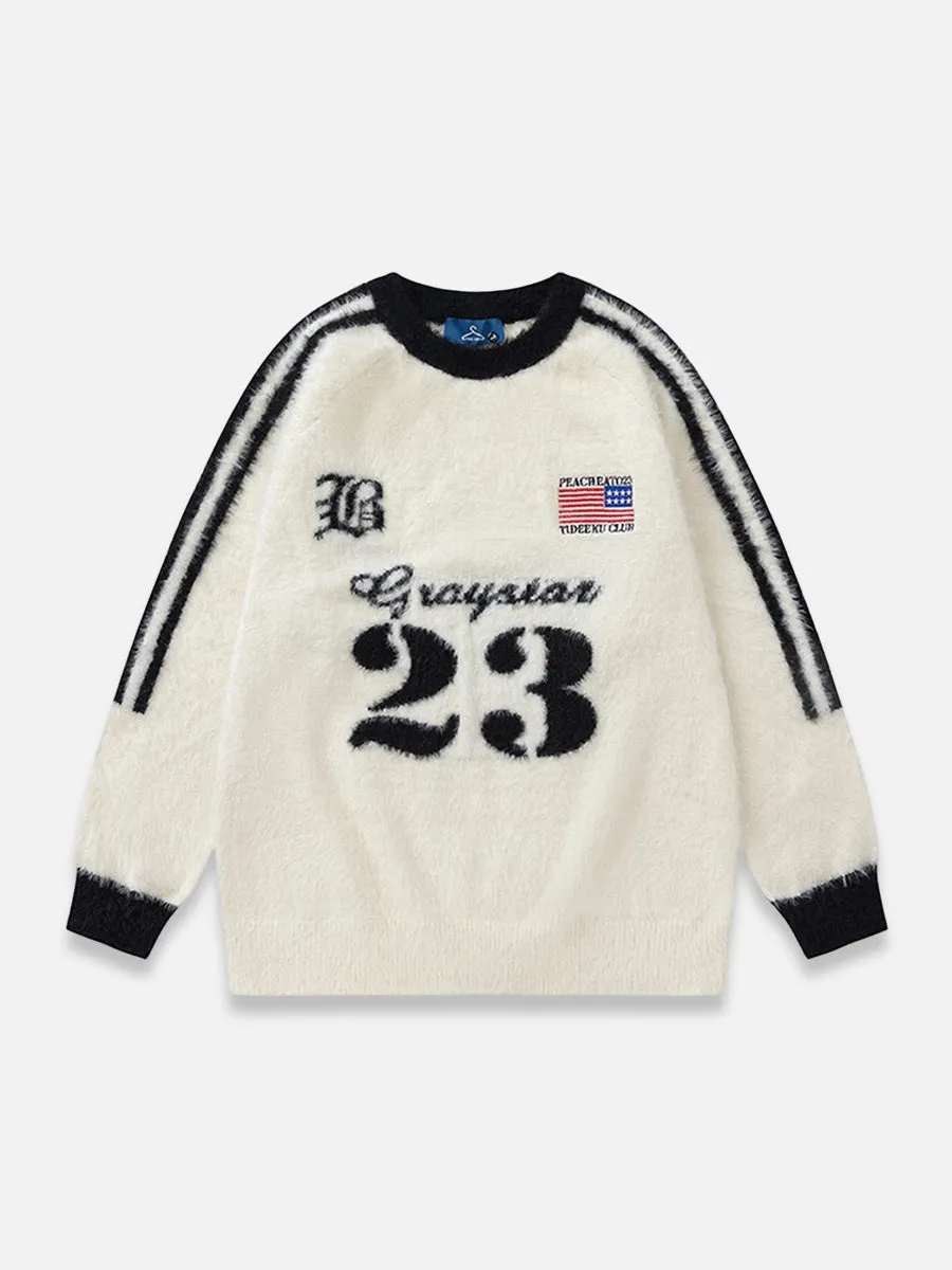 Y2K Number Sweater